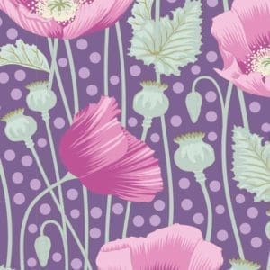 tilda, gardenlife, poppies lilac, 100306