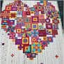 boho heart quilt pattern by jen kingwell and andrea bair