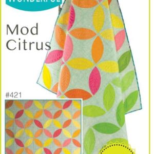 Mod Citrus quilt pattern, QCR, quick curve ruler, sew kind of wonderful, curved piecing