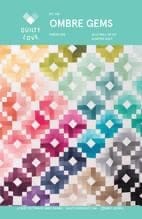 Ombre Gems quilt pattern, emily dennis, quilty love, beginner, fat quarter friendly