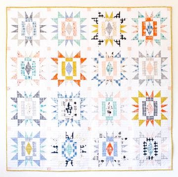 Sienna Burst quilt pattern, then came june, meghan buchanan