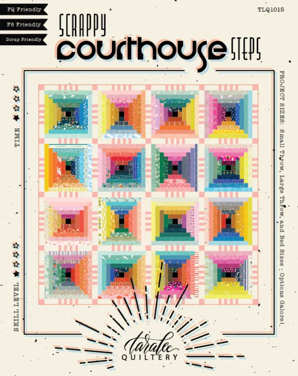 Scrappy Courthouse Steps Quilt Pattern