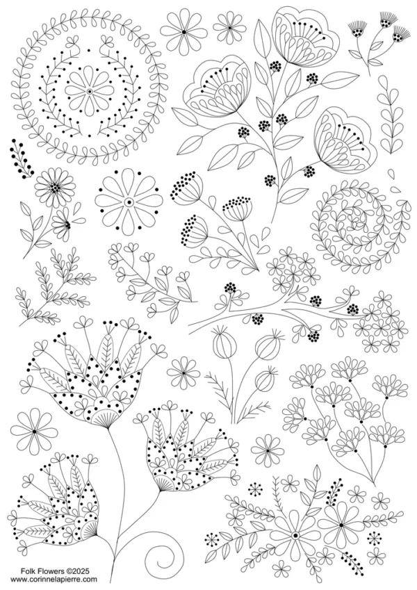 folk flowers 2 folk flowers 2